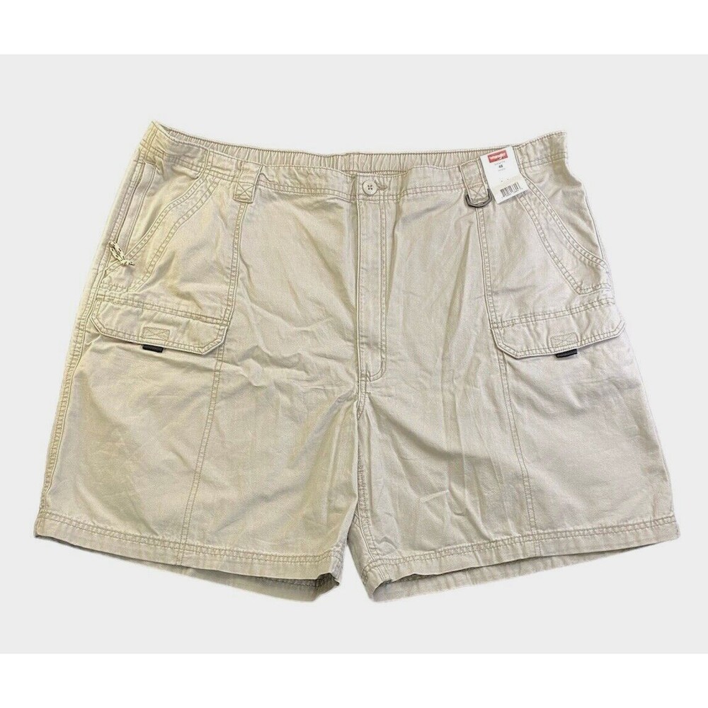 Wrangler Hiker Cargo Shorts Mens 48 Khaki New NW941FR Authentic Issue Utility